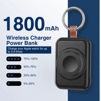 Mini Magnetic Wireless Power Bank 1800Mah for Samsung & Apple Watch Portable Charging Solution for Smartwatch