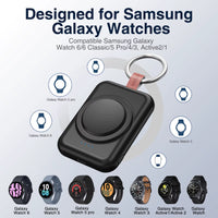 Mini Magnetic Wireless Power Bank 1800Mah for Samsung & Apple Watch Portable Charging Solution for Smartwatch